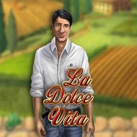 La Dolce Vita online game logo by Gamomat on holyluckcasino.eu