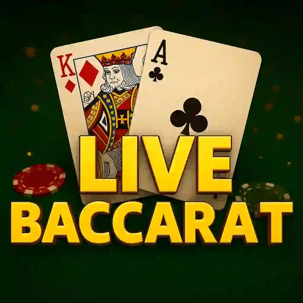 Live Baccarat casino game by Evolution – featured logo at Holyluck Casino
