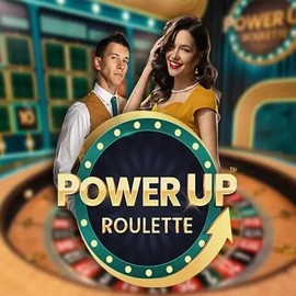 Official Live Casino logo: PowerUP Roulette by Pragmatic Play at Holyluck Casino